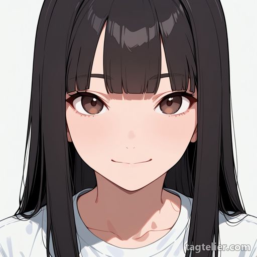 かすかな笑み（light smile）で生成したAIイラストの見本