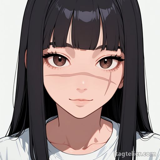 傷跡（scar）で生成したAIイラストの見本